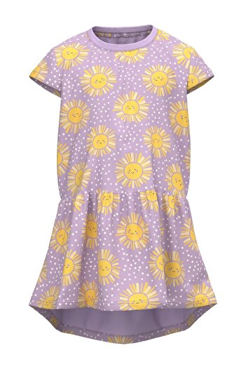 name ıt Orchid Bloom Dark Sapphire - Name It Dress