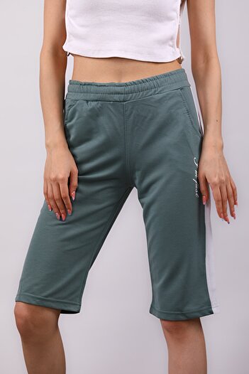 GÜLSELİ Koyumint Women's Side Striped Capri