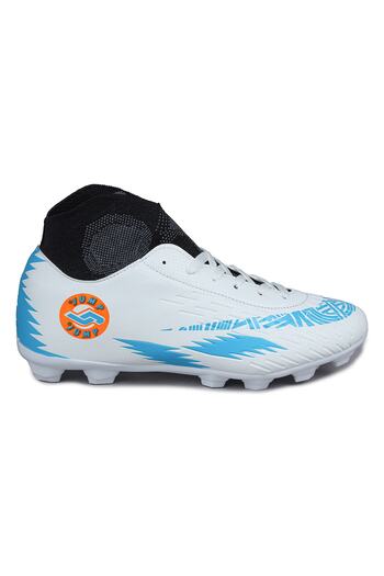 Jump 28365 White - Blue Grass - Astroturf Soccer Cleats Football Shoes
