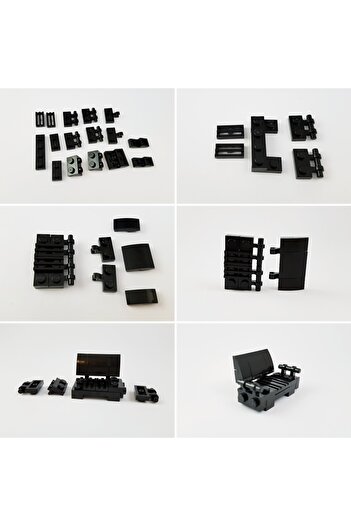 LEGO Original Accessory Moc Custom Minifigure City City Modular Building Building Black Park Bench Seat
