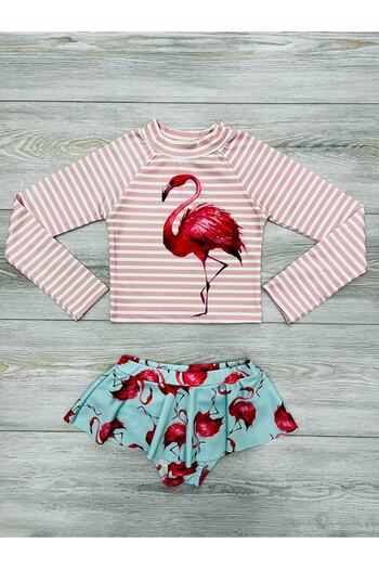 My Kids Wear Print Detailed Swimsuit Set