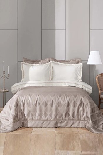 Karaca Home Viena Beige 7 Piece Double Private Duet Set