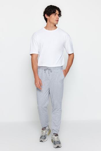 Trendyol Collection Γκρι φαρδιά φόρμα με υπερμεγέθη εφαρμογή TMNAW22EA0160