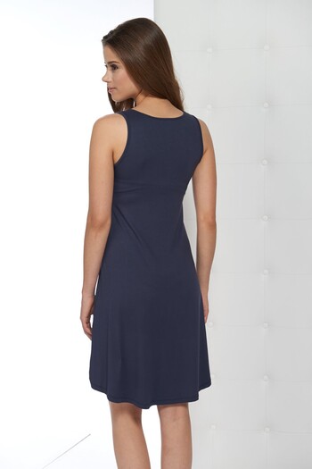 GİZZEY Γυναικείο νυχτικό Navy Blue Lace 10023