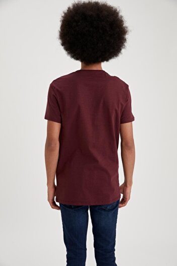 DeFacto Slim Fit V-Neck Basic Short Sleeve T-Shirt