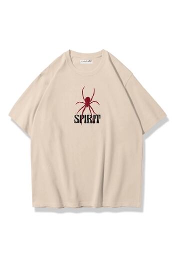 Machetta Μπλουζάκι με λαιμόκοψη μεγάλου μεγέθους Spirit Spider μπροστά και πίσω με στάμπα από βαμβάκι