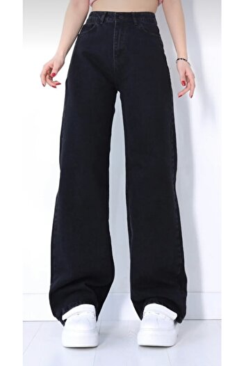 Pubi Omoda- Women's Palazzo Wide Leg Black Pants