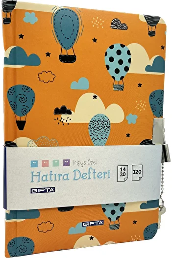 Gıpta Locked Keepsake and Diary Notebook Unlined 2023 Model 14x20 120yp