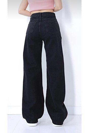 Pubi Omoda- Women's Palazzo Wide Leg Black Pants