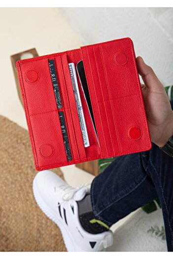 Niki Leather Kuyt Magnetic Leather Wallet with Phone Compartment