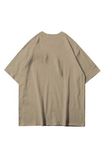 Machetta Plus Size Essentials Small Printed Cotton Oversize Crew Neck T-shirt