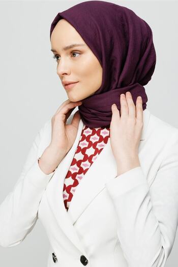 Mooncorn Purple Cotton Shawl