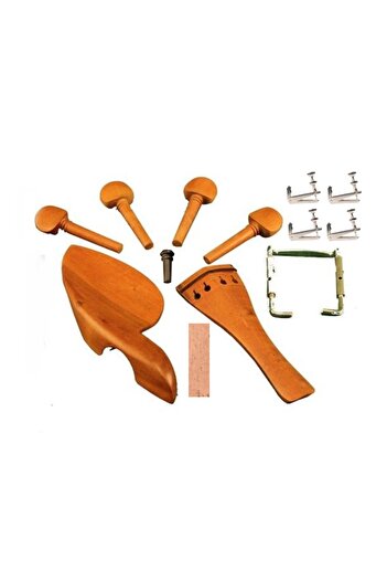 Solo Rosewood Chinrest Tail And Fix Set