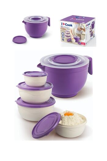 Melkan Home Mixing Bowl Set & Mixer Bowl Set Purple Color