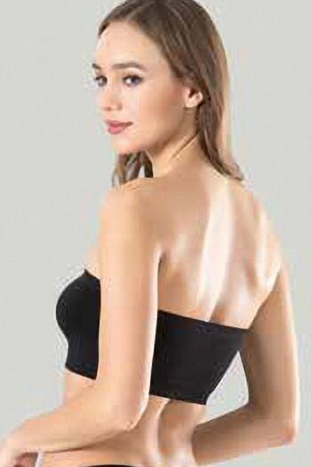 Miss Fit 1401 Wire Free Capless Strapless Seamless Laser Cut Bustier