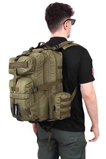 KORDAK Σακίδιο πλάτης Tactical 42 Lt Outdoor Beige Tactical με πλαϊνές τσέπες