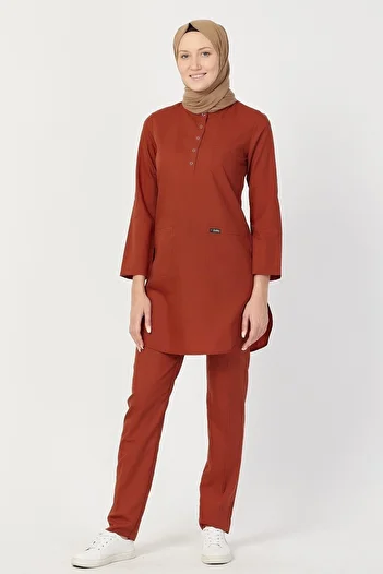 Owlet Medikal Dark Tile Surgical Hijab Uniform Set