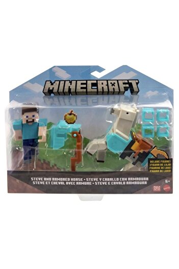 scntoys Minecraft Aksesuarlı Figürler Gtp08-hdv39 Oyuncak Orjinal Minecraft Figür Ve Zırhlı At