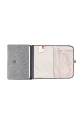 Okiedog Urban Gray Melange-Togo / Baby Care Bag with Opening Bottom