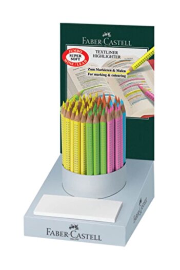 Faber Castell Faber-Castell Highlighter Pen Wooden Body 72 Li 5030114872000 (1 Pack 72 Pieces)