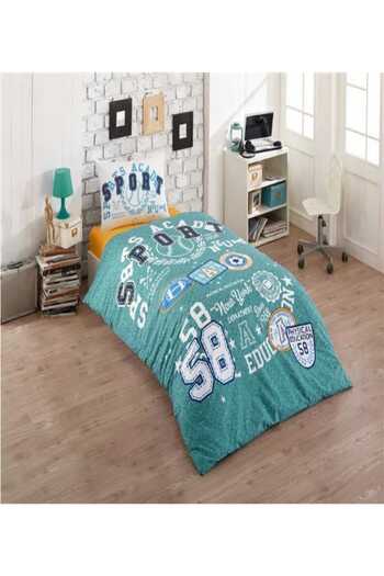 Kristal Crown Crystal Ranforce Single Duvet Cover Set Sporty Mint