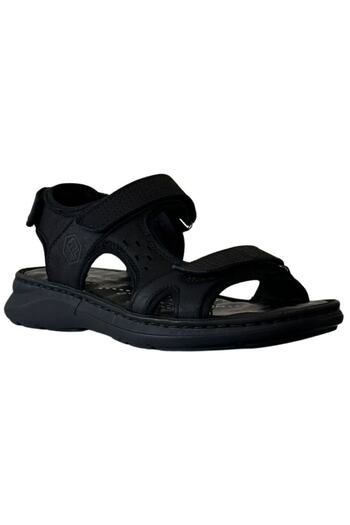 Forelli 40526-g Bruce Black Nubuck Men's Daily Sandals