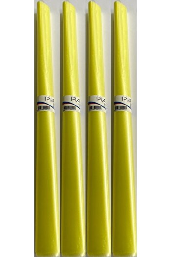 Modellino 4 Pieces Yellow Color Frosted Roll Transparent Cover Piano 40cm X 1.5m