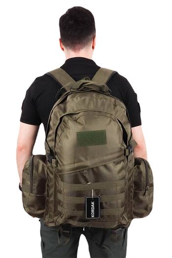 KORDAK Outdoor Large Khaki 75 Lt Camping Holiday Backpack - Τσάντα ορειβασίας