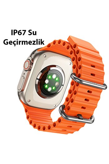 Genel Markalar Hoco Y12 Ultra Watch Sesli Görüşme Ip67 Su Geçirmez Sport Akıllı Saat Gold