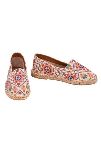 Streetfly Espadrille cu talpă din răchită realizată manual
