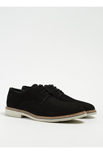Fabrika Black Men's Leather Casual Shoes Rıoja