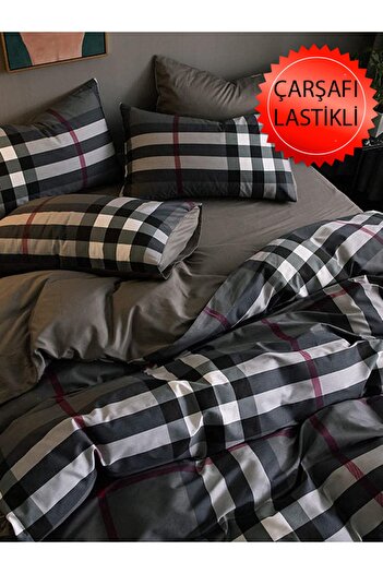 Mulberry Single Duvet Cover Set with Fitted Sheets