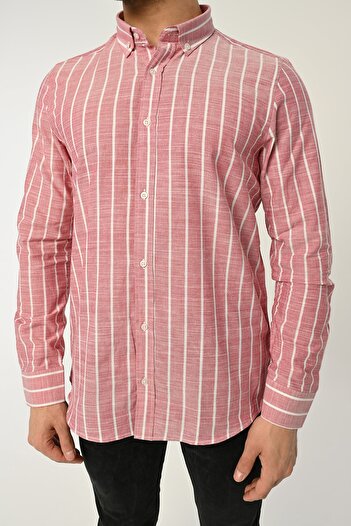 Piola Club Striped Slim Fit Men's Shirt