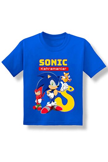 Machetta Kids Blue Sonic Heroes Printed Boy κοντομάνικο μπλουζάκι 3-14 ετών