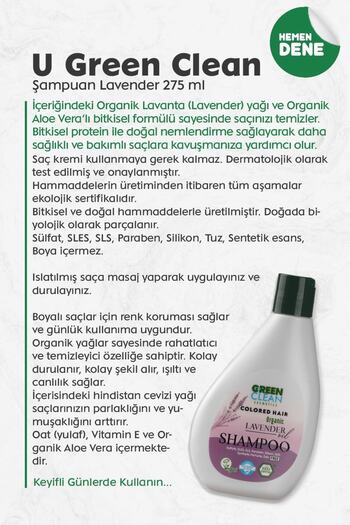 Green Clean Lavender Shampoo - 275 ml