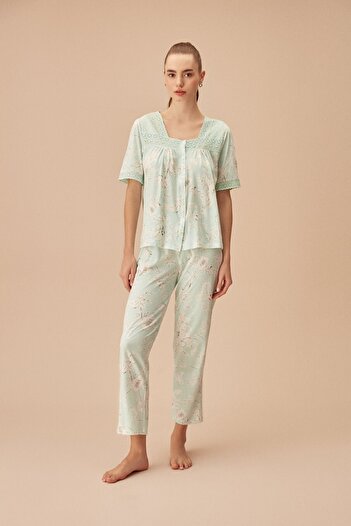 SUWEN Minty Masculine Pajama Set