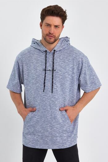 ALEXANDERGARDI Μπλουζάκι Oversize με κουκούλα (un-0098)