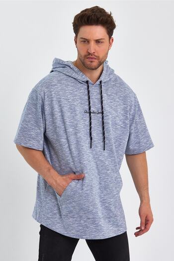 ALEXANDERGARDI Μπλουζάκι Oversize με κουκούλα (un-0098)