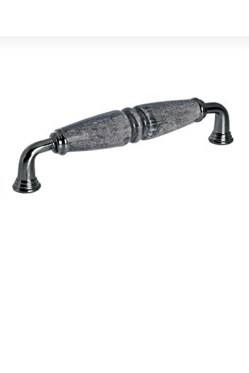Porcellana Perla Mâner din porțelan Dulap Sertar Mobilier Bucătărie-mâner -128mm(12,8CM)-antiqued Gri-afumat-stk2882