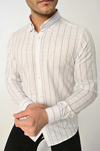 Piola Club Смугаста сорочка Slim Fit для чоловіків