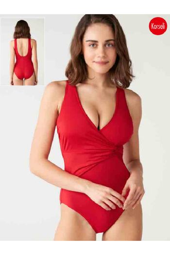 Kom Women's Swimsuit with Gathering