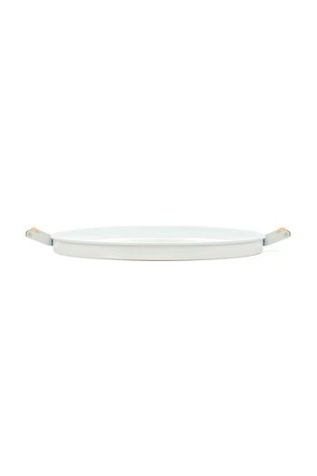 EVSTYLE Metal Village Tepsi - Beyaz - 51 cm
