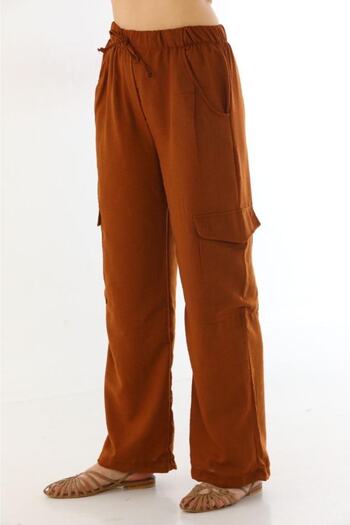 Makarina Women's Wide Leg Pants with Side Pockets