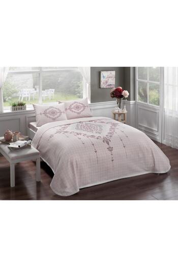 Taç Elenor Gülkurusu Single Pique Set Fitted Bed Sheet Young Fashion
