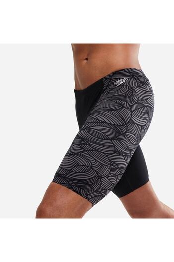 SPEEDO Allover V-cut Jammer (μαύρο/γκρι)
