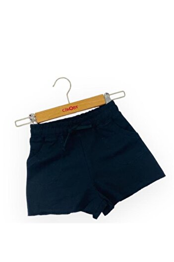 Çikoby Girl's Cotton Comfortable Cut Shorts with Elastic Waist Pockets