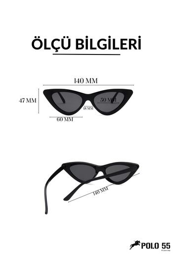 Polo55 White Cat Eye Women's Sunglasses