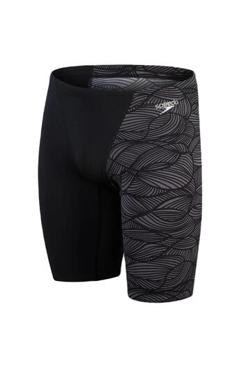 SPEEDO Allover V-cut Jammer (μαύρο/γκρι)