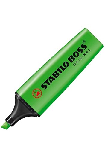 Stabilo Highlighter Pen - STABILO BOSS ORIGINAL - Green - Box of 10