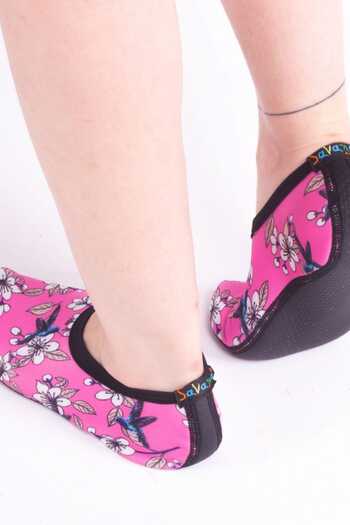 Savana Pink Flower Unisex Sea Shoes mavicicek